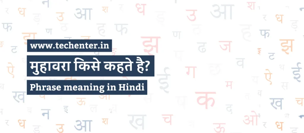 Muhavre Kise Kahate Hain | Phrase meaning in Hindi